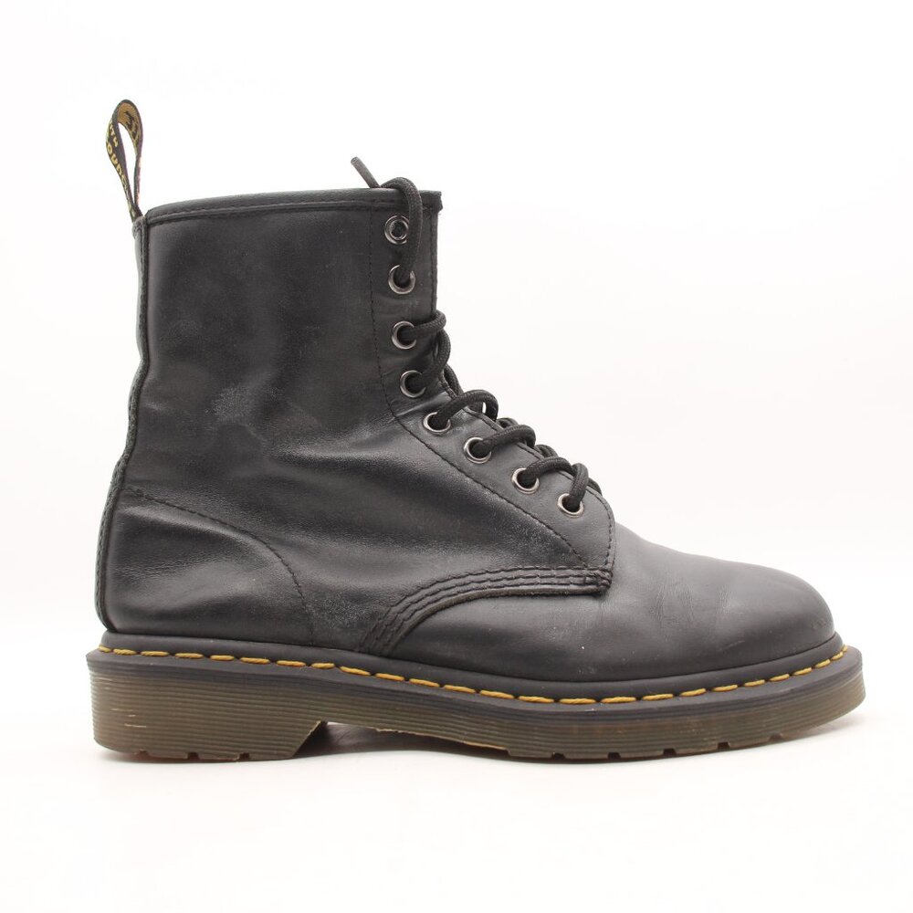 Doc Dr. Martens AirWair Combat Boots Black Leather Women's Size 7 Boots